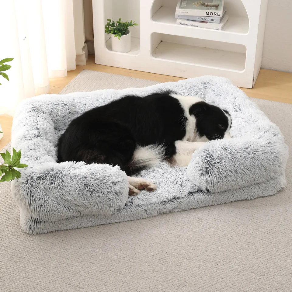 Dog Couch, Small Dog Bed with Removable Washable Cover, Cute Cat Couch for Pets, Cat Beds for Indoor Cats with Anti-Slip Bottom