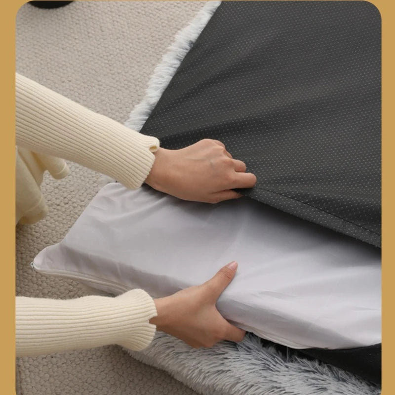 Dog Couch, Small Dog Bed with Removable Washable Cover, Cute Cat Couch for Pets, Cat Beds for Indoor Cats with Anti-Slip Bottom