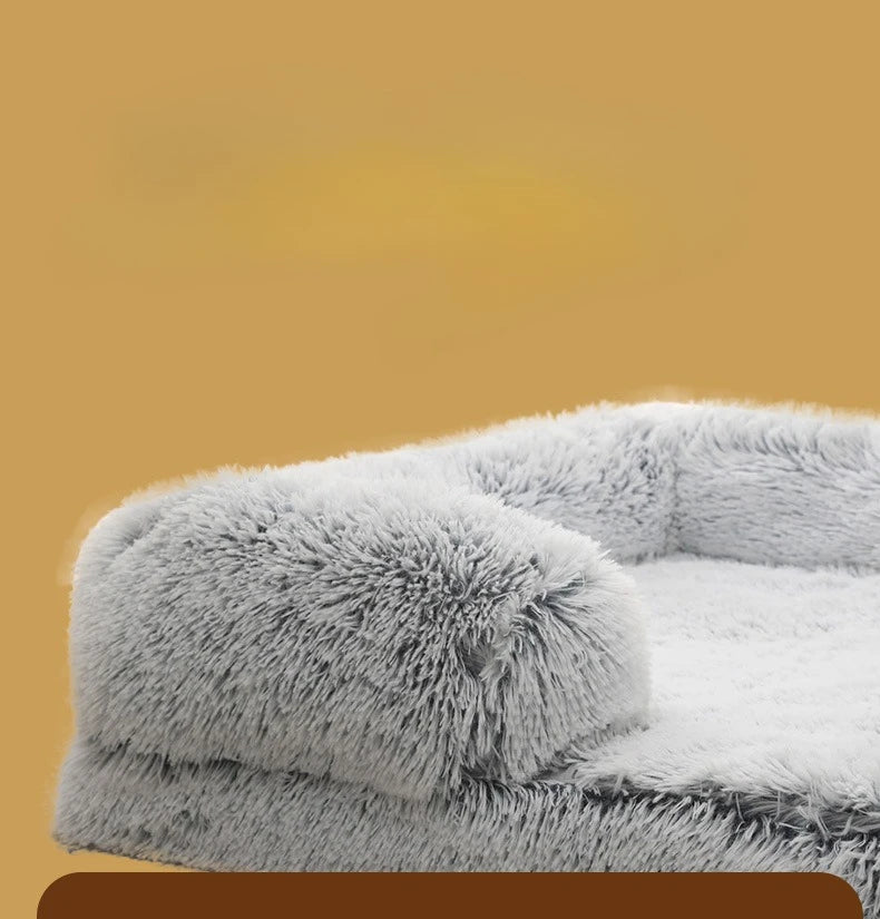 Dog Couch, Small Dog Bed with Removable Washable Cover, Cute Cat Couch for Pets, Cat Beds for Indoor Cats with Anti-Slip Bottom