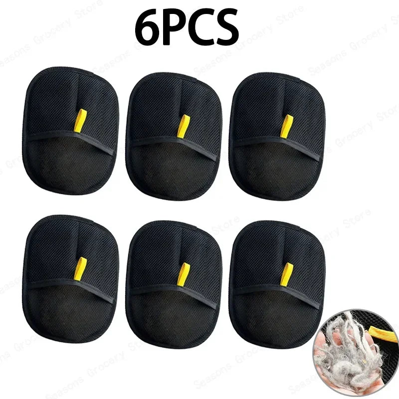 Pet Hair Removal Gloves Static Free Bidirectional Brushing Grooming Tool for Dog Cat Sofa Carpet Clothes Cleaning